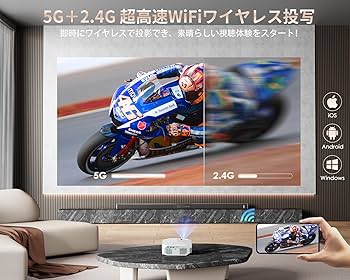 YOWHICK プロジェクター 3840x2160 YOWHICK プロジェクター 小型 20000LM 1080Pネイティブ解像度 4K